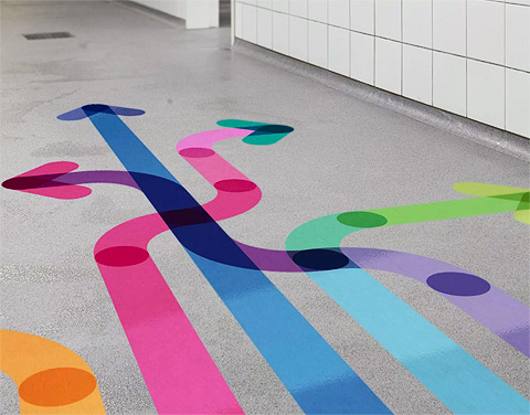 напольная графика